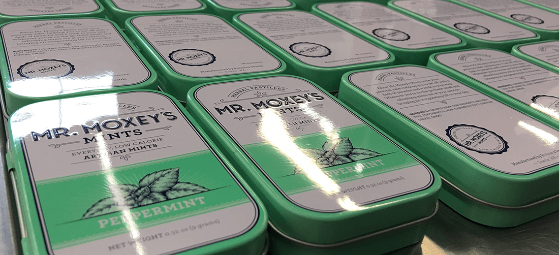 Mr. Moxey's 5mg THC energizing peppermint mints
