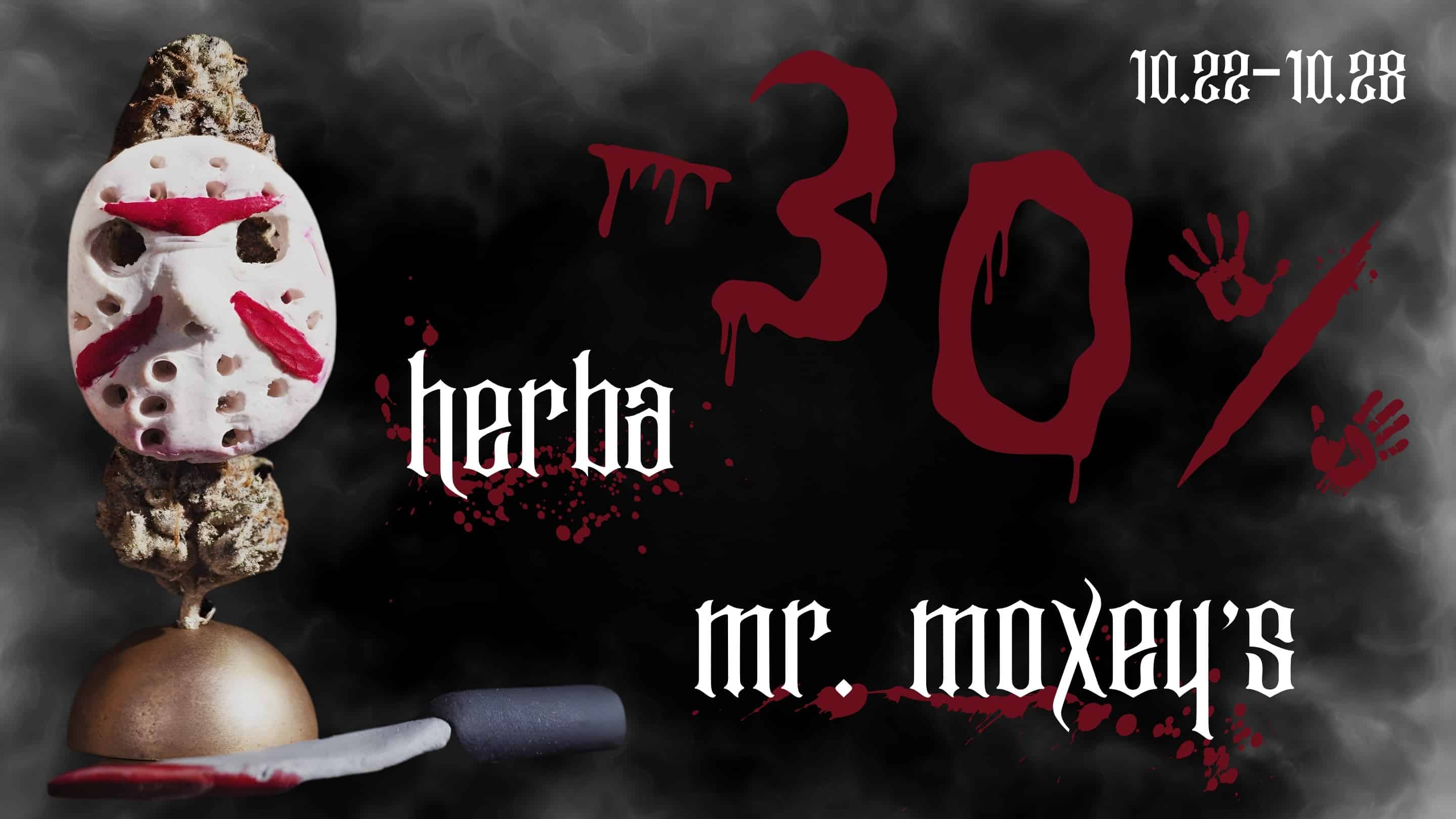 30% off Herba and Mr. Moxey's Mints, October 22nd through October 28th