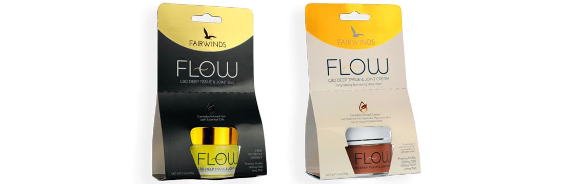 Flow CBD cream or gel from Fairwinds Cannabis