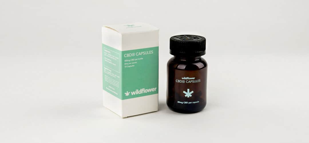CBD Capsules with Curcumin and Ginseng by Wildflower